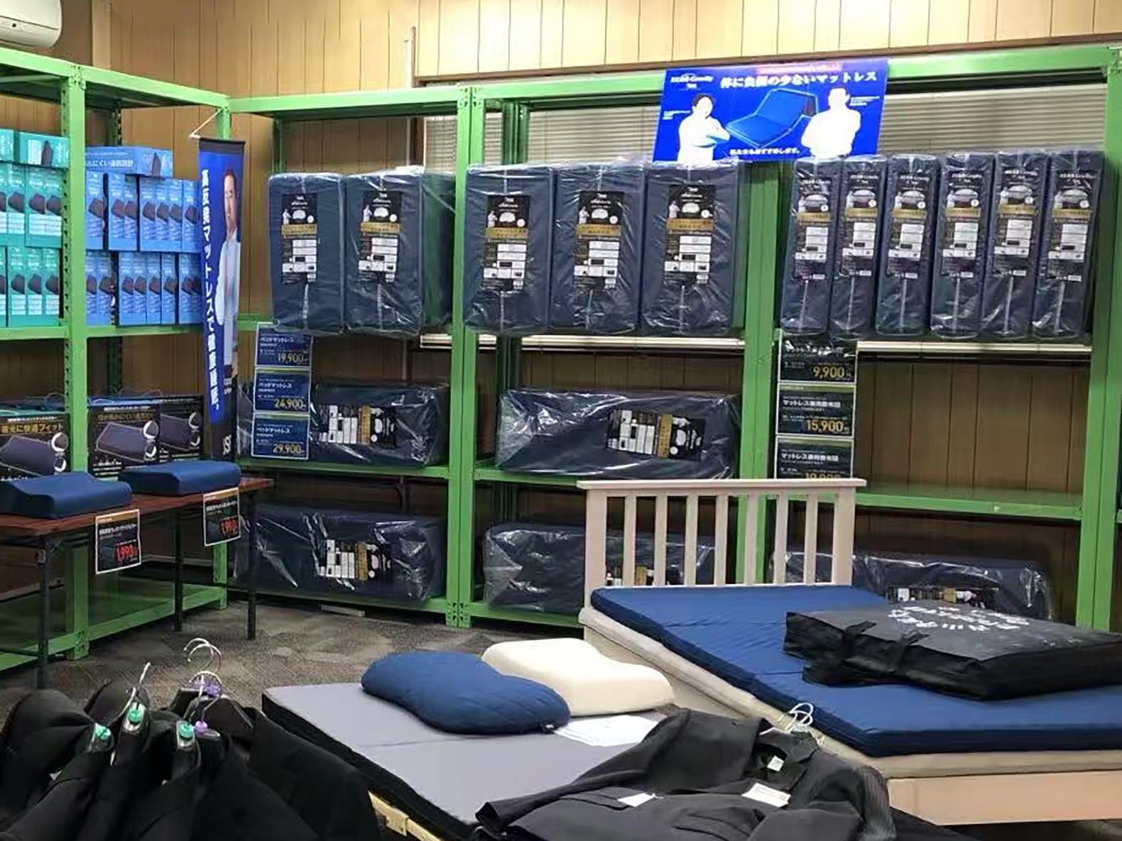 会場の様子（寝具の売り場）
